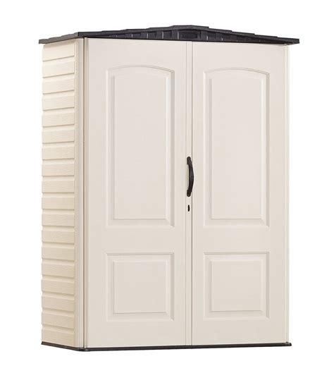 Lockable (lock not included) 159 cubic feet storage capacity. . Rubbermaid shed 4x6